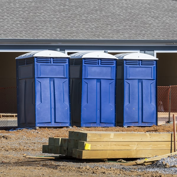 is there a specific order in which to place multiple portable toilets in Northwest Stanwood Washington